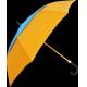Custom Air Vented Orange Folding Golf Umbrella With Durable Net Inside