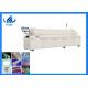 Large 5 Temperature Zones Reflow Soldering Machine 1800mm Heating Passage For LED