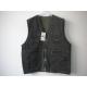 vest, reversible vest, mens vest in T/C 65/35 fabric, fishing vest, casual vest