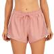 Quick Dry XS-4XL Pink Running Athletic Shorts With Zipper Pockets