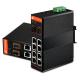 Gigabit Ethernet PoE Switch Unmanaged 8x10/100Base-TX + 2x1000Base-FX SFP / 8xPoE