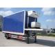 30 Foot 1 Axles Refrigerated Cargo Trailer , Transport Refrigerated Box Trailer