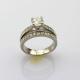 925 Sterling Silver 6mm CZ Diamonds Engagement Wedding Ring(R283)