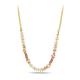 Gold Plated Arrow Chain Beaded Necklace Daily Wear For Lady