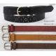 Punching Patterns PU Womens Fashion Belts For Lady , Belt Colors Available