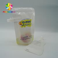 PET + MPET + PE Flexible Stand Up Spout Pouch Packaging For Alcoholic Beverages