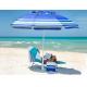 Heavy Duty High Wind Beach Umbrella Parasols Sand Anchor & Tilt Sun Shelter, UV 50+ Protection Outdoor Sunshade