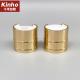 Luxury Cosmetic Gold Aluminum Press Disc Top Cap 28/410 Metal Shell For Shampoo Bottle