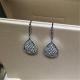   full diamond earrings  18kt  gold  with yellow gold or white gold
