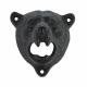 Unique Design Folk Art Cast Iron 3D Animal Bear Head Bar Wall Mounted Beer Bottle opener