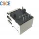 8 Pin Network Connector RJ45  Jack 10 / 100 Base - Tx Mating / Unmating Force 2.2KG.F MAX