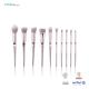 Recyclable Synthetic Plastic Makeup Brushes Eco Friendly 10 Pieces BSCI