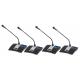 4 Channel Gooseneck UHF Wireless Microphone System Multi-Function for Education