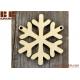 Wooden Snowflake Craft Shapes 3mm Plywood Christmas Decoration Ornament