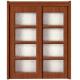 AB-GM6041 PVC-MDF glass door