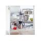 180º Rotating Kitchen Pull Out Basket Little Magic Corner Pull Out Wire Rack / Shelf