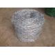 Single Twisted Galvanized High Tensile Barbed Wire Security For Industry