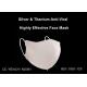 Breathable FFP2 N95 Titanium Face Masks With Silver-Containing Fibres