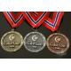 Noway Country Large Award Medals Recessed With Texture Antique Gold Silver Copper Plating
