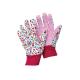 Safety Cotton Knitting Gardening Gloves with Cotton Material and Anti-slip Function