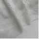 Small Mesh Design White Embroidery Fabrics 100% Cotton Breathable For Dresses