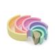 Rainbow Soft Silicone Block Baby Silicone Toys For Educational Colorful