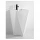 Diamond Shape Full Pedestal Bathroom Wash Hand Basin Large Pedestal Height Wash Basin