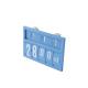 Blue Supermarket Display Price Sign Board With Changable Figures 120*78mm