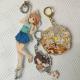 RHOS Small Anime Keychain Charms Glitter Epoxy Charms Non Toxic