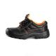 Black Leather Ultimate Protection Support Sport Safety Shoes Comfortable Lace Up PU Sole