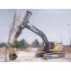 KM150 Loader Excavator Clam Shell Telescopic Arm For Construction Works