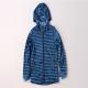 Stockpapa blue Striped Children's Winter Clothes Softshell Hooded Jacket