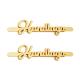 Electro-Plated Gold Metal Tag Letter for Handbags Custom Cap Logo Metal Name Plates