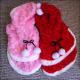 Lovely Christmas Personalized Dog Clothes Winter Coats with XXL XL L S XS