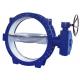 Flanged Type Three Offset Butterfly Valve Stainless Steel 304 Tri Clamp Clover 2 PN16