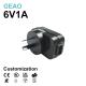 6W 6V 1A Mobile Phone USB Charger OEM / ODM Home Wall Charger