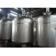 Easy Operate Stainless Steel Mixing Tanks / Milk Storage Tank For Dairy