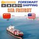 China To USA Worldwide Container Shipping , Ocean Container Shipping Forwarder