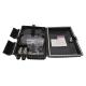 Fiber Manufactory Outdoor Mid Span Optical Splitter Distribution Box Black ABS for 1x16 PLC Splitter