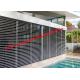 Windproof Aluminum Storm Windows Jalousie Louver Windows With Screen Mesh