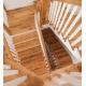 natural oiled unfinished oak wood stair tread
