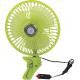 Plastic Green Car Cooling Fan Full Safety Plastic Guard  8” Oscillating