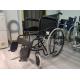Fixed Armrest Folding Steel Wheelchair Weight Limit 100kgs