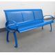 Commercial Park Outdoor Metal Benches With Powder Coated Perforated