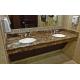 Dark Emperador Stained Marble Countertops Stone Vanity Tops For Home Decoration