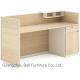 Big Size Office Reception Desks Melamine Faced Board ISO9001