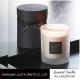 Frosted Bottle Home Scented Candles Customized Logo With Black Ribbon Round Box