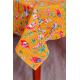 Orange Custom Printed Tablecloths Machine Washable For Home Kitchen Table