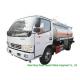 3000L - 6000L Crude Oil Tanker Truck , Mobile Fuel Oil Delivery Truck
