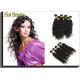 Custom Natural Black Remy Virgin Human Hair Extensions Deep Wave